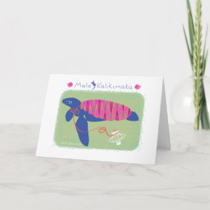 Cartes Pour Fêtes Annuelles Tortue de Noël de Mele Kalikimaka /Merry