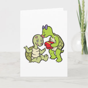 Cartes Pour Fêtes Annuelles tortue des valentines