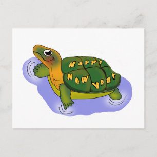 Cartes Pour Fêtes Annuelles Tortue du Nouvel An