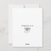 Cartes Pour Fêtes Annuelles Tortue et écureuil avec un arbre de Noël tardif (Dos)