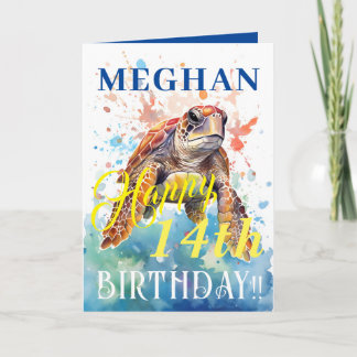 Cartes Pour Fêtes Annuelles Tortue Mignonne Joyeux Anniversaire