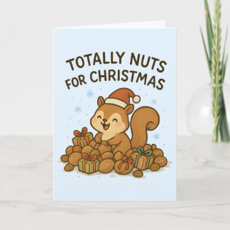Cartes Pour Fêtes Annuelles Totally Nuts - Cute Christmas Card