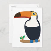 Cartes Pour Fêtes Annuelles Toucan (Devant / Derrière)