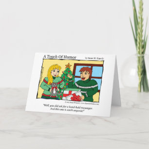 Cartes Pour Fêtes Annuelles "Touche d'Humour" Massage à main / Comique de chat
