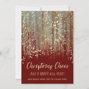 Cartes Pour Fêtes Annuelles Touches de pinceau peint à la Cheer de Noël et Con
