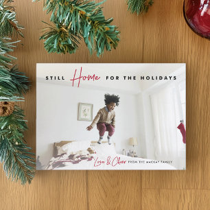 Cartes Pour Fêtes Annuelles Toujours à la maison Amour amusant et photo de j