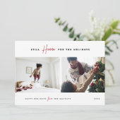 Cartes Pour Fêtes Annuelles Toujours à la maison pour les vacances | Funny 2 P (Debout devant)