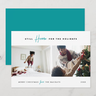 Cartes Pour Fêtes Annuelles Toujours à la maison pour les vacances   Funny 2 P