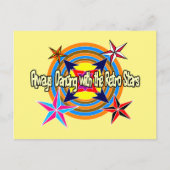 Cartes Pour Fêtes Annuelles Toujours danser avec les stars rétro (Devant)