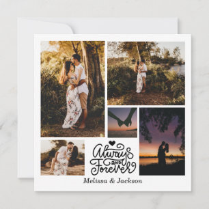 Cartes Pour Fêtes Annuelles Toujours et pour toujours 5 Photos Collage Valenti