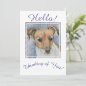 Cartes Pour Fêtes Annuelles Toujours penser à vous Terrier Chiot (Debout devant)