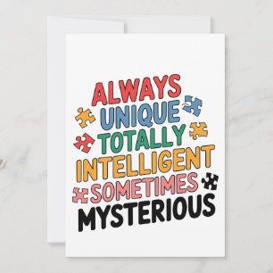 Cartes Pour Fêtes Annuelles Toujours Unique Totalement Intelligent Parfois
