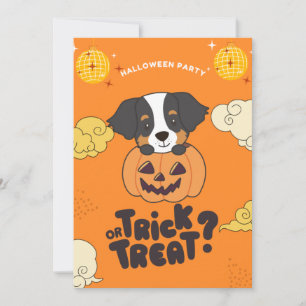Cartes Pour Fêtes Annuelles Tour de Halloween Trick Or Treat Bernese Mountain