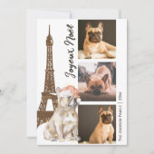 Cartes Pour Fêtes Annuelles Tour Eiffel (Devant)