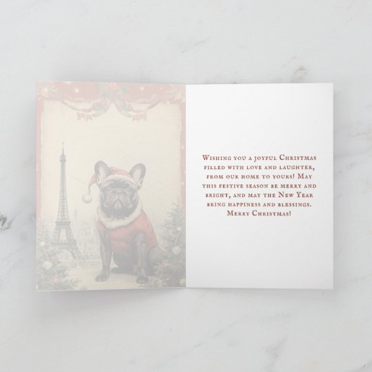 Cartes Pour Fêtes Annuelles Tour Eiffel de Noël (Intérieur)