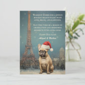 Cartes Pour Fêtes Annuelles Tour Eiffel de Noël (Debout devant)