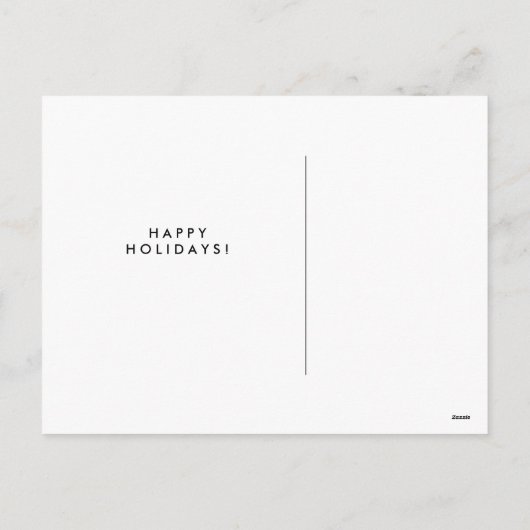 Cartes Pour Fêtes Annuelles Tour Eiffel et pin Joyeux moderne Noel (Dos)