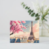 Cartes Pour Fêtes Annuelles Tour Eiffel Paris (Debout devant)