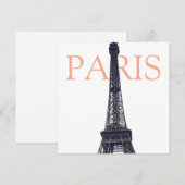 Cartes Pour Fêtes Annuelles Tour Eiffel vintage Paris Europe (Devant / Derrière)