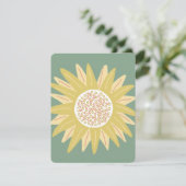 Cartes Pour Fêtes Annuelles Tournesol géant (Debout devant)