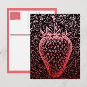 Cartes Pour Fêtes Annuelles tournures de fraise