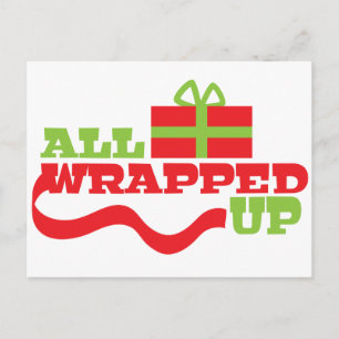 Cartes Pour Fêtes Annuelles Tous enveloppés ! Conception de cadeau de Noël