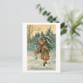 Cartes Pour Fêtes Annuelles Tous les bons souhaits pour Noël (Debout devant)