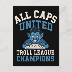 Cartes Pour Fêtes Annuelles Tous les Champions de la Ligue des Trolls Unis Cas