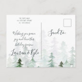 CARTES POUR FÊTES ANNUELLES TOUT À PROPOS DU NOM (Dos)