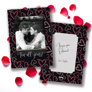 Cartes Pour Fêtes Annuelles Tout à Toi Photo de Couple Romantique Saint-Valent
