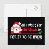 Cartes Pour Fêtes Annuelles Tout ce que je veux pour Noël (Devant / Derrière)