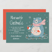Cartes Pour Fêtes Annuelles Tout ce que nous voulons pour Noël est (ajouter sa (Devant / Derrière)