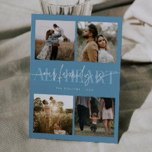 Cartes Pour Fêtes Annuelles Tout en cœur denim bleu multi photo Saint-Valentin