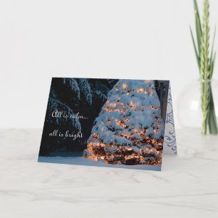Cartes Pour Fêtes Annuelles Tout est calme...tout est lumineux1