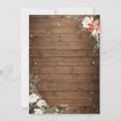 Cartes Pour Fêtes Annuelles Tout est fin Bois rustique photo florale (Dos)