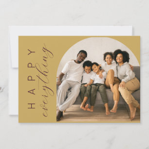 Cartes Pour Fêtes Annuelles TOUT est Joyeux en Or