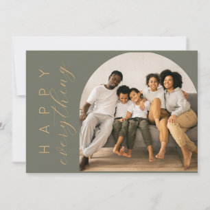 Cartes Pour Fêtes Annuelles TOUT est Vert et Joyeux