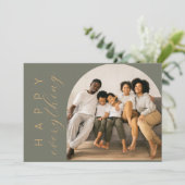 Cartes Pour Fêtes Annuelles TOUT est Vert Joyeux (Debout devant)