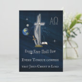 Cartes Pour Fêtes Annuelles Tout genou fléchira (Debout devant)