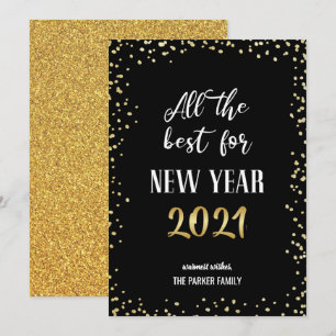 Cartes Pour Fêtes Annuelles Tout Le Meilleur Pour LA NOUVELLE ANNÉE 2021 Fes