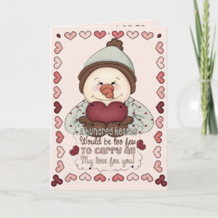 Cartes Pour Fêtes Annuelles Tout mon bonhomme de neige