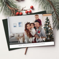 Tout N'Est Pas Calme | Funny Photo de Noël de fami