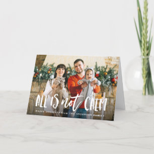 Cartes Pour Fêtes Annuelles Tout n'est pas calme Photo amusante
