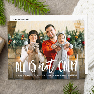 Cartes Pour Fêtes Annuelles Tout n'est pas calme Photo drôle