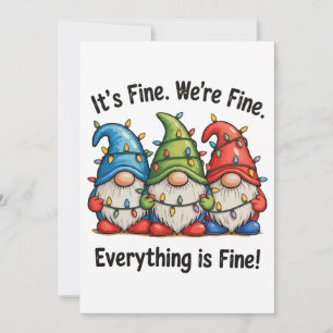 Cartes Pour Fêtes Annuelles Tout va bien tout va bien Noël