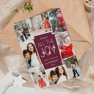 Cartes Pour Fêtes Annuelles Toute la joie Collage photo multiple