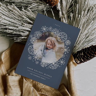 Cartes Pour Fêtes Annuelles Toutes les fleurs Photo unique