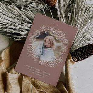 Cartes Pour Fêtes Annuelles Toutes les fleurs   Photo unique