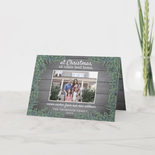 Cartes Pour Fêtes Annuelles Toutes Les Routes Menent Accueil Nouvelle Adresse  (Devant)