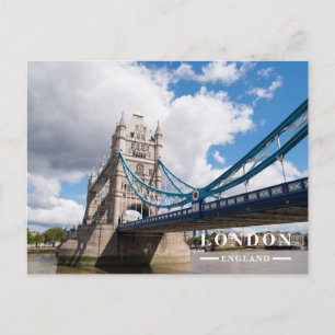 Cartes Pour Fêtes Annuelles Tower Bridge Londres Voyage de Jour
